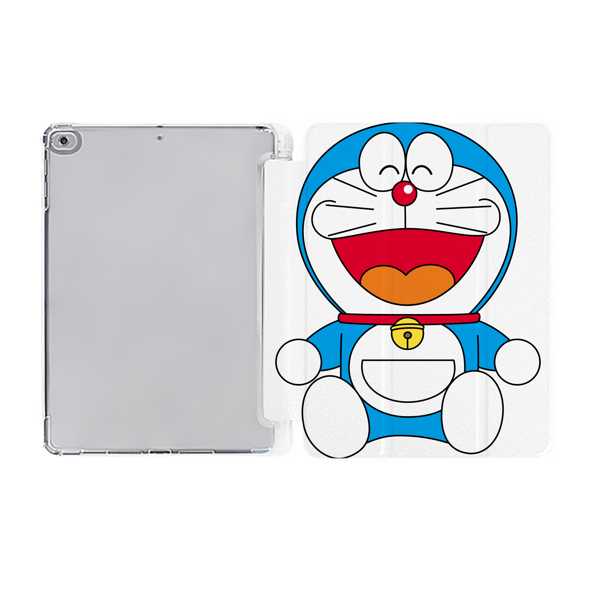 （画像用） ドラえもん Doraemon IPad ケース ペン収納付き 三つ折りスタンド PUレザー×シリコン 対応機種9.5/10.5/10.9インチ